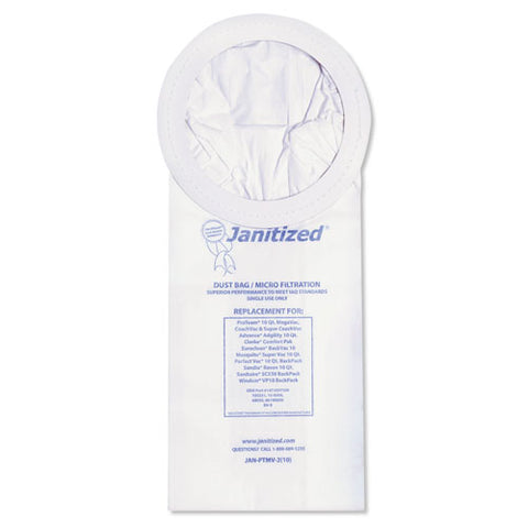 Vacuum Filter Bags Designed To Fit Proteam 10 Qt. Super Coach-megavac, 100-ct