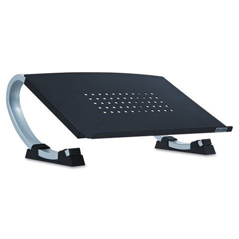 Redmond Adjustable Curve Notebook Stand, 15" X 11.5" X 6", Black-silver, Supports 40 Lbs