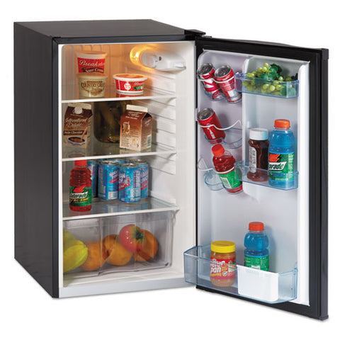 4.4 Cf Auto-defrost Refrigerator, 19 1-2"w X 22"d X 33"h, Black