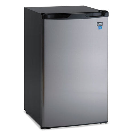 4.4 Cf Refrigerator, 19 1-2"w X 22"d X 33"h, Black-stainless Steel