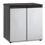 5.5 Cf Side By Side Refrigerator-freezer, Black-stainless Steel