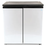 5.5 Cf Side By Side Refrigerator-freezer, Black-stainless Steel