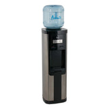 Hot And Cold Water Dispenser, 3-5 Gal, 13 Dia  X 38.75 H, Stainless Steel