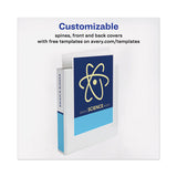 Heavy-duty View Binder With Durahinge, One Touch Ezd Rings-extra-wide Cover, 3 Ring, 1.5" Capacity, 11 X 8.5, White, (1319)