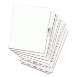 Preprinted Legal Exhibit Side Tab Index Dividers, Avery Style, 26-tab, Exhibit A - Exhibit Z, 11 X 8.5, White, 1 Set, (1370)
