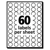 Handwrite Only Self-adhesive Removable Round Color-coding Labels, 0.5" Dia., Neon Green, 60-sheet, 14 Sheets-pack, (5052)