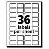 Removable Multi-use Labels, Inkjet-laser Printers, 0.5 X 0.75, White, 36-sheet, 28 Sheets-pack, (5418)
