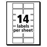 Removable Multi-use Labels, Inkjet-laser Printers, 0.75 X 1.5, White, 14-sheet, 36 Sheets-pack, (5430)