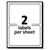Removable Multi-use Labels, Inkjet-laser Printers, 2 X 4, White, 2-sheet, 50 Sheets-pack, (5444)