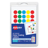 Handwrite-only Self-adhesive "see Through" Removable Round Color Dots, 0.75" Dia., Assorted, 35-sheet, 29 Sheets-pack, (5473)