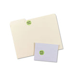 Printable Self-adhesive Removable Color-coding Labels, 1.25" Dia., Neon Green, 8-sheet, 50 Sheets-pack, (5498)