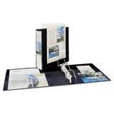 Heavy-duty Non Stick View Binder With Durahinge And Slant Rings, 3 Rings, 3" Capacity, 11 X 8.5, Black, (5600)