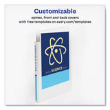 Economy View Binder With Round Rings , 3 Rings, 0.5" Capacity, 11 X 8.5, White, (5706)