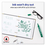 Marks A Lot Large Desk-style Permanent Marker, Broad Chisel Tip, Green, Dozen, (8885)