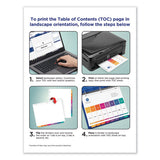 Customizable Toc Ready Index Multicolor Dividers, 10-tab, Letter