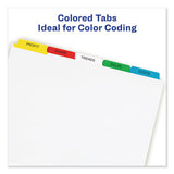 Print And Apply Index Maker Clear Label Dividers, 5 Color Tabs, Letter, 5 Sets