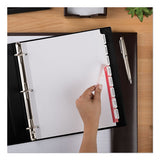 Print And Apply Index Maker Clear Label Dividers, 8 White Tabs, Letter