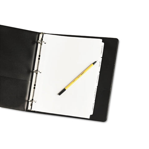 Write And Erase Plain-tab Paper Dividers, 5-tab, Letter, White, 36 Sets