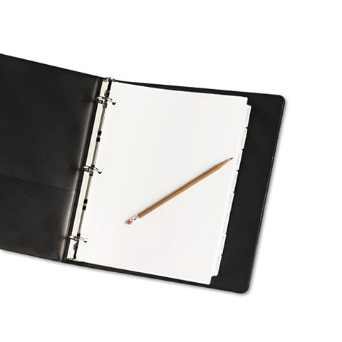 Write And Erase Plain-tab Paper Dividers, 8-tab, Letter, White, 24 Sets