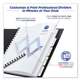 Customizable Print-on Dividers, 5-tab, Letter, 5 Sets