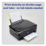 Customizable Print-on Dividers, 8-tab, Letter
