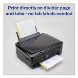 Customizable Print-on Dividers, 8-tab, Letter, 25 Sets
