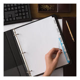 Print And Apply Index Maker Clear Label Dividers, 5 White Tabs, Letter, 50 Sets