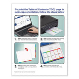 Customizable Toc Ready Index Multicolor Dividers, 1-15, Letter