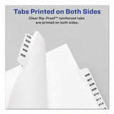 Preprinted Legal Exhibit Side Tab Index Dividers, Avery Style, 10-tab, 2, 11 X 8.5, White, 25-pack