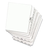 Preprinted Legal Exhibit Side Tab Index Dividers, Avery Style, 10-tab, 2, 11 X 8.5, White, 25-pack