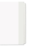Blank Tab Legal Exhibit Index Divider Set, 25-tab, Letter, White, Set Of 25