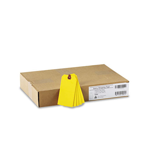 Unstrung Shipping Tags, 11.5 Pt. Stock, 4.75 X 2.38, Yellow, 1,000-box