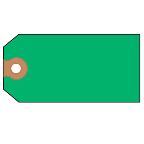 Unstrung Shipping Tags, 11.5 Pt. Stock, 4.75 X 2.38, Green, 1,000-box