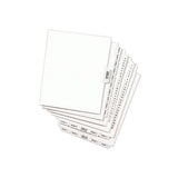 Avery-style Preprinted Legal Bottom Tab Dividers, Exhibit U, Letter, 25-pack