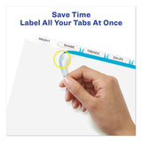 Print And Apply Index Maker Clear Label Plastic Dividers With Printable Label Strip, 5-tab, 11 X 8.5, Translucent, 5 Sets