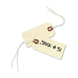 Strung Shipping Tags, 11.5 Pt. Stock, 3.75 X 1.88, Manila, 1,000-box