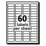 Matte Clear Easy Peel Mailing Labels W- Sure Feed Technology, Laser Printers, 0.66 X 1.75, Clear, 60-sheet, 10 Sheets-pack