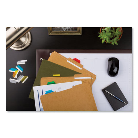 Insertable Index Tabs With Printable Inserts, 1-5-cut Tabs, Assorted Colors, 1.5" Wide, 25-pack