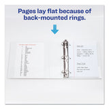 Durable View Binder With Durahinge And Slant Rings, 3 Rings, 3" Capacity, 11 X 8.5, White, 4-pack