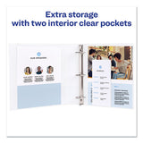 Durable View Binder With Durahinge And Slant Rings, 3 Rings, 1" Capacity, 11 X 8.5, White, 4-pack