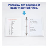 Durable View Binder With Durahinge And Slant Rings, 3 Rings, 1" Capacity, 11 X 8.5, White, 4-pack
