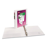 Durable View Binder With Durahinge And Slant Rings, 3 Rings, 1" Capacity, 11 X 8.5, White, 4-pack