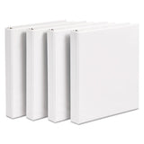 Durable View Binder With Durahinge And Slant Rings, 3 Rings, 1" Capacity, 11 X 8.5, White, 4-pack