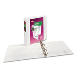 Durable View Binder With Durahinge And Slant Rings, 3 Rings, 1.5" Capacity, 11 X 8.5, White, 4-pack