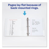 Durable View Binder With Durahinge And Slant Rings, 3 Rings, 1.5" Capacity, 11 X 8.5, White, 4-pack