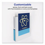 Durable View Binder With Durahinge And Slant Rings, 3 Rings, 1.5" Capacity, 11 X 8.5, White, 4-pack