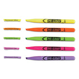 Hi-liter Pen-style Highlighters, Chisel Tip, Assorted Colors, 6-set