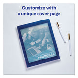 Flexi-view Six-pocket Polypropylene Organizer, 150-sheet Cap., Translucent-navy