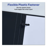Lay Flat View Report Cover With Flexible Fastener, Letter, 1-2" Cap, Clear-gray