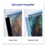 Durable Clear Front Report Cover W-prong Fasteners, 1-8" Cap, Clear-blue, 25-box